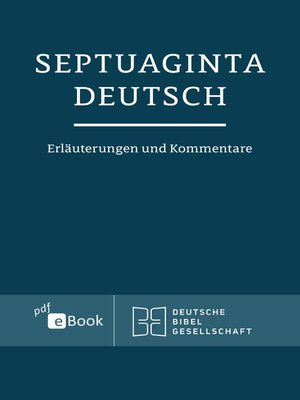 cover image of Septuaginta Deutsch